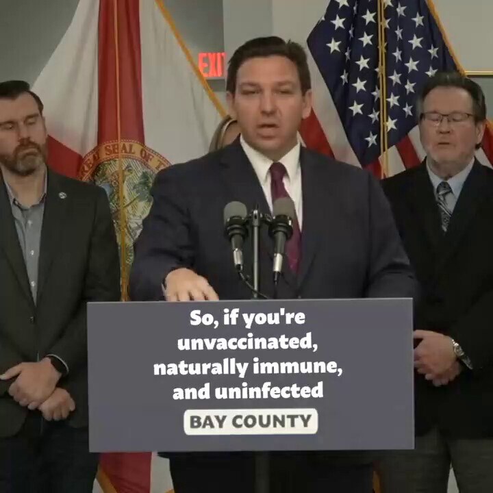 Florida Gov DeSantis Slams Covid-Positive Medical Staff Back in Work - while those that failed to meet Biden's mandate are fired. #NoVaccine #GovernorEnvy