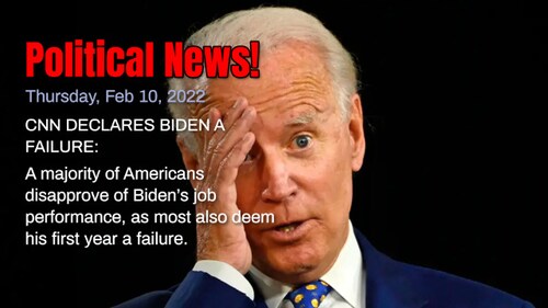 Bill Mitchell on GETTR: A majority of Americans disapprove of Biden’s job performance, as most also deem his first year a failure.