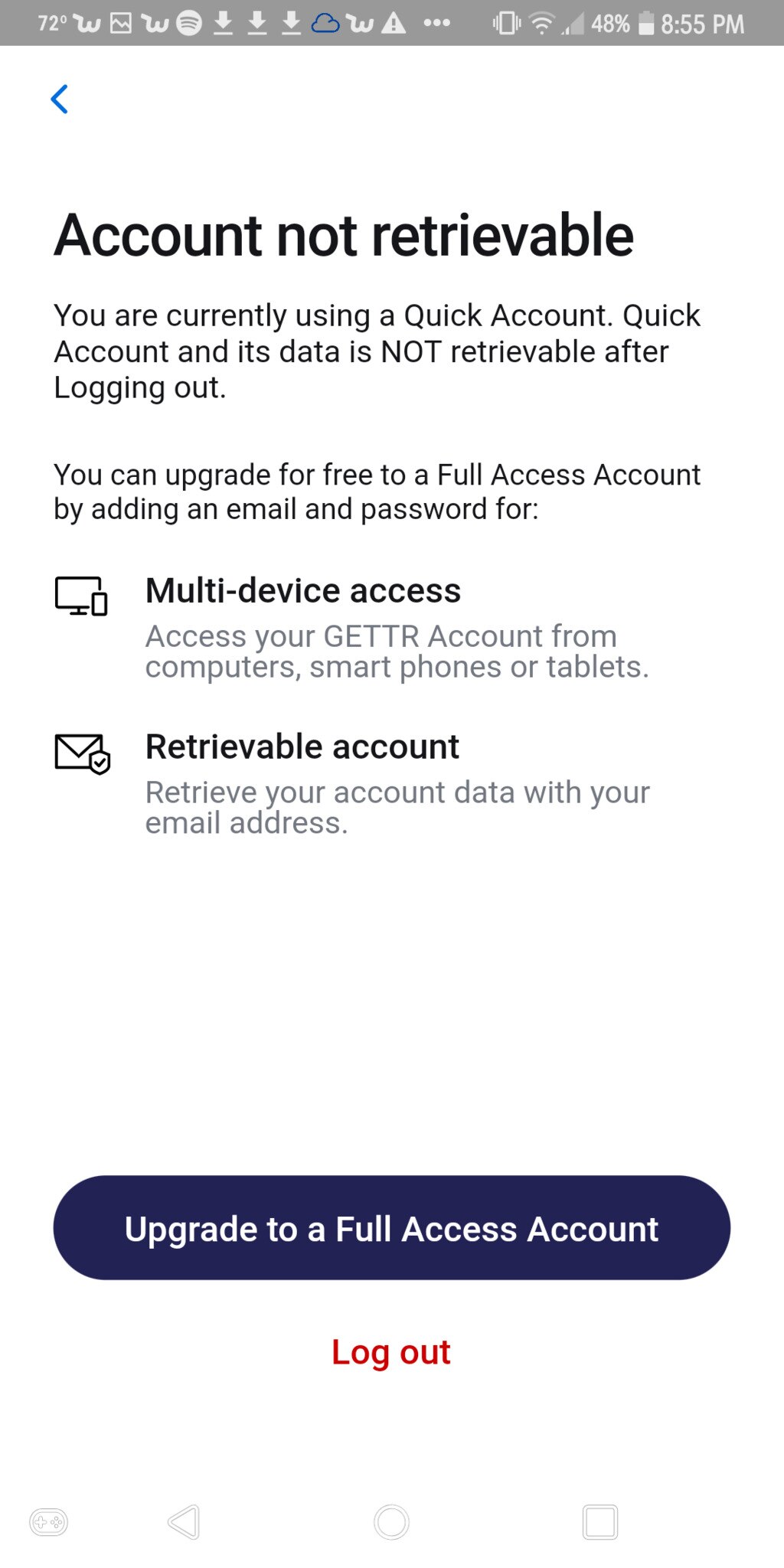 BUT I SETTED MY ACCOUNT FULL ACCESS??