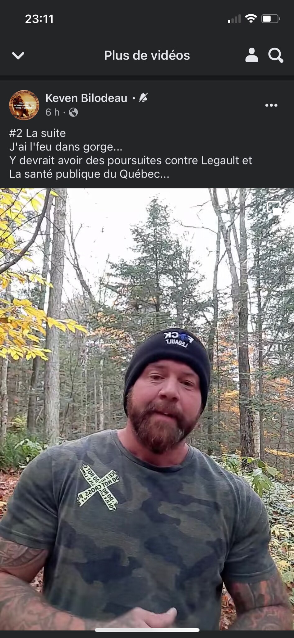 Le voisin a eu 8 mois de censure sur 20 mois sur FB 🤦‍♀️ c’est la science ça 🤣🤣

Il s’adresse à c...