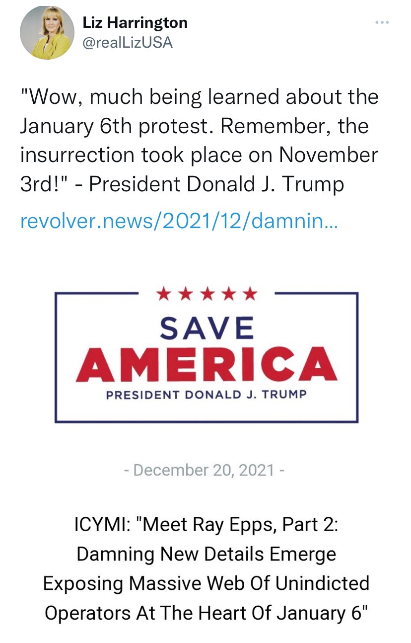 POTUS shocked by the revelations by Darren Beattie/Revolver News of FBI/DHS infiltration into the ev...