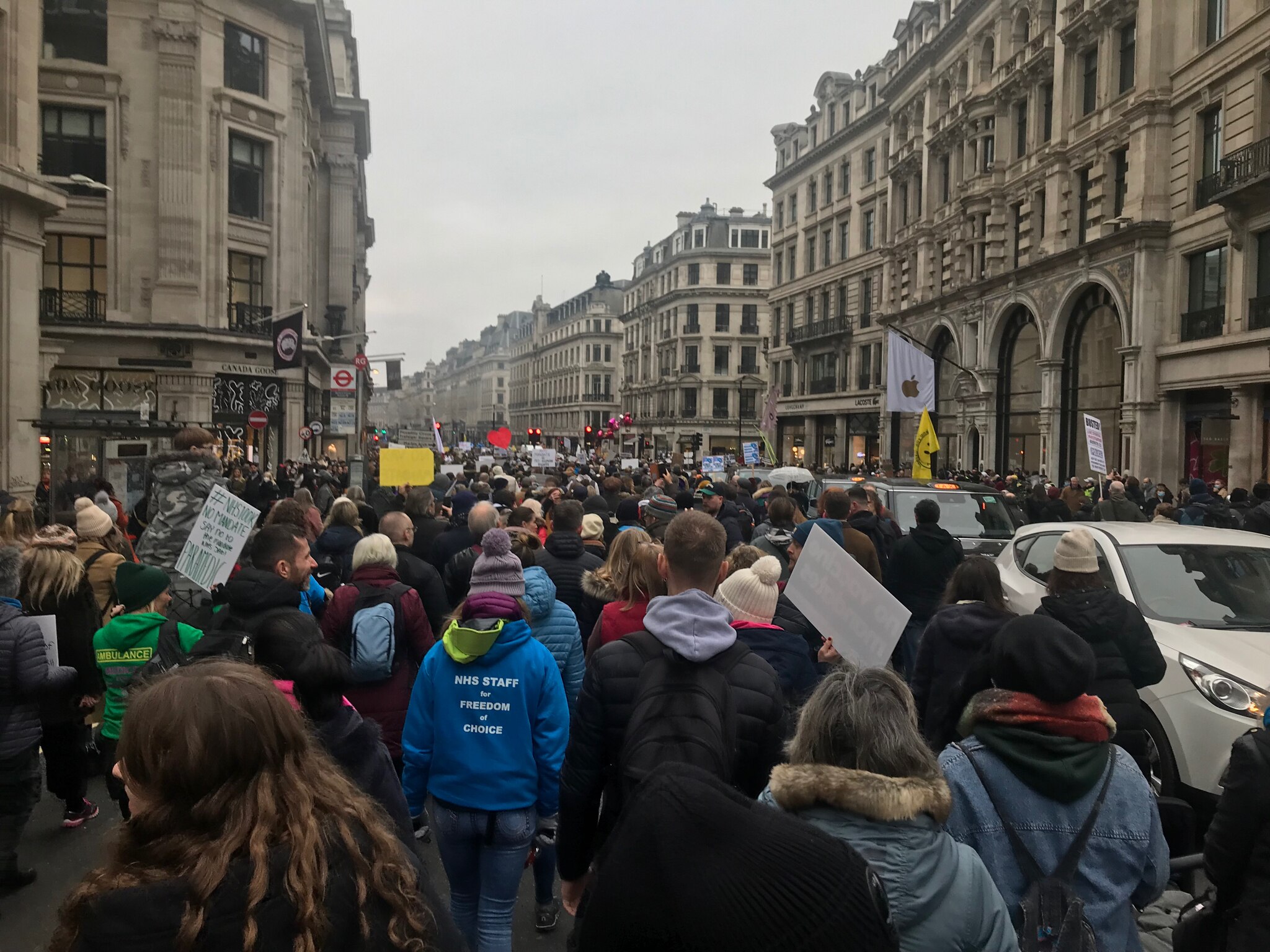 Massive Freedom Rally marching now from the BBC to Parliament Sq. 

