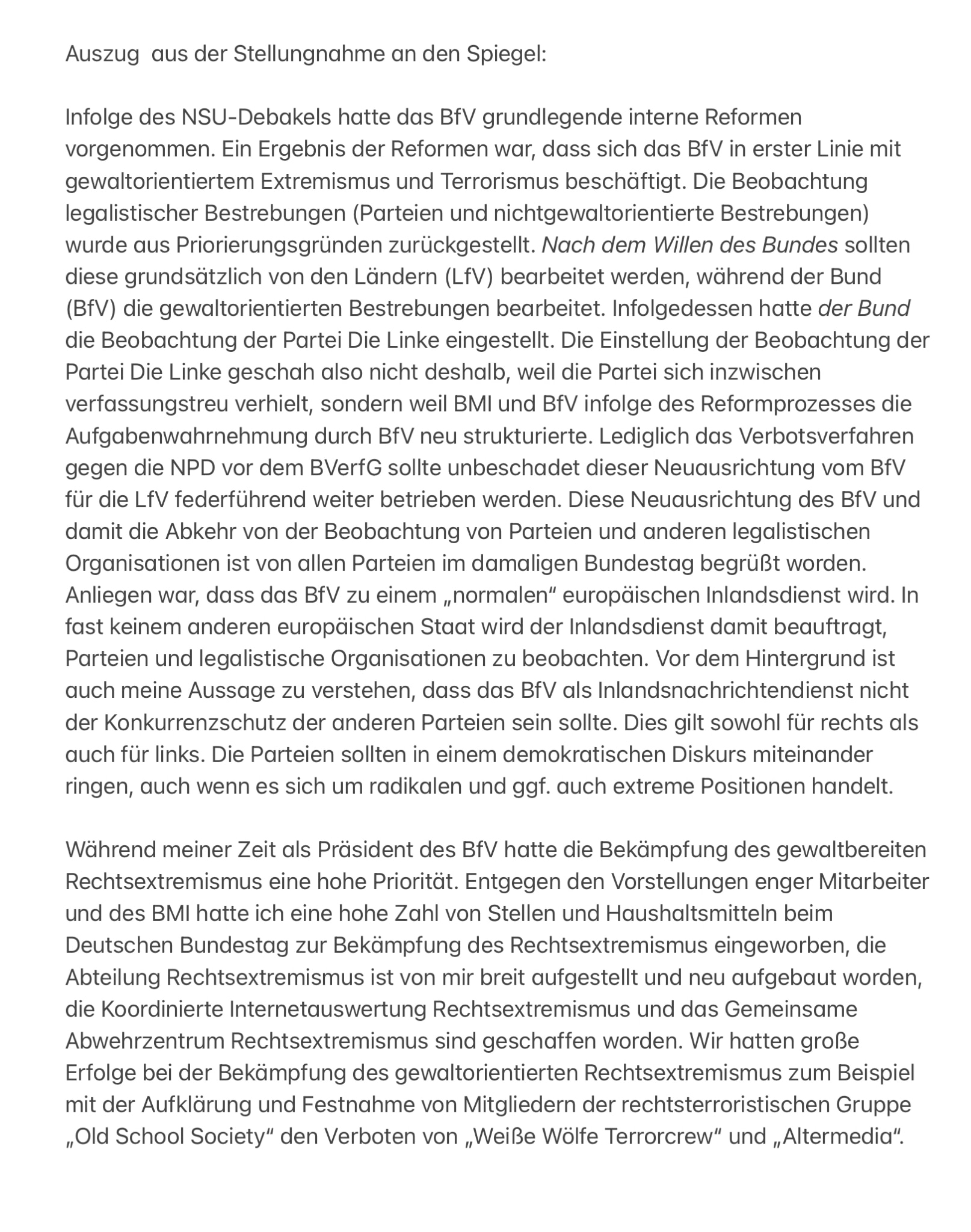 2/2 -> die nicht gewaltbereit sind, grundsätzlich zurückzustellen. Ich verweise auf die entsprech...