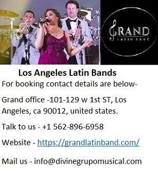 Grand offers Famous Los Angeles Latin Bands at Best Price.

For booking contact details are below-
G...