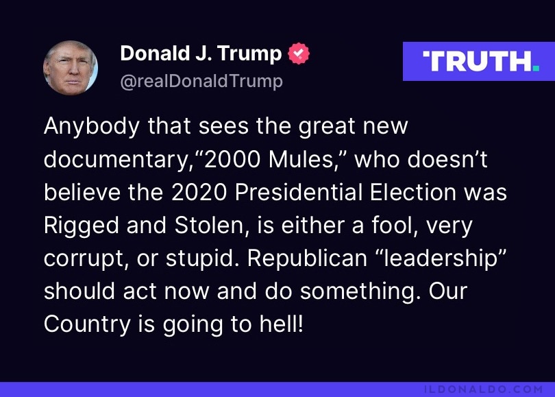 View il Donaldo Trumpo's post on GETTR. Join the discussion, share your thoughts, and connect with the community.