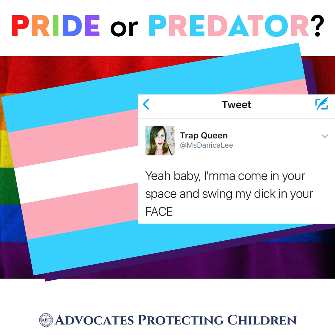 Pride or Predator. I’m
going for Predator.’Any man demanding to be in womens spaces is by default a ...