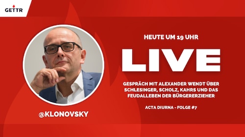 Gespräch mit Alexander Wendt über Schlesinger, Scholz, Kahrs und das Feudalleben der Bürgererzieher
Acta diurna - Folge #7