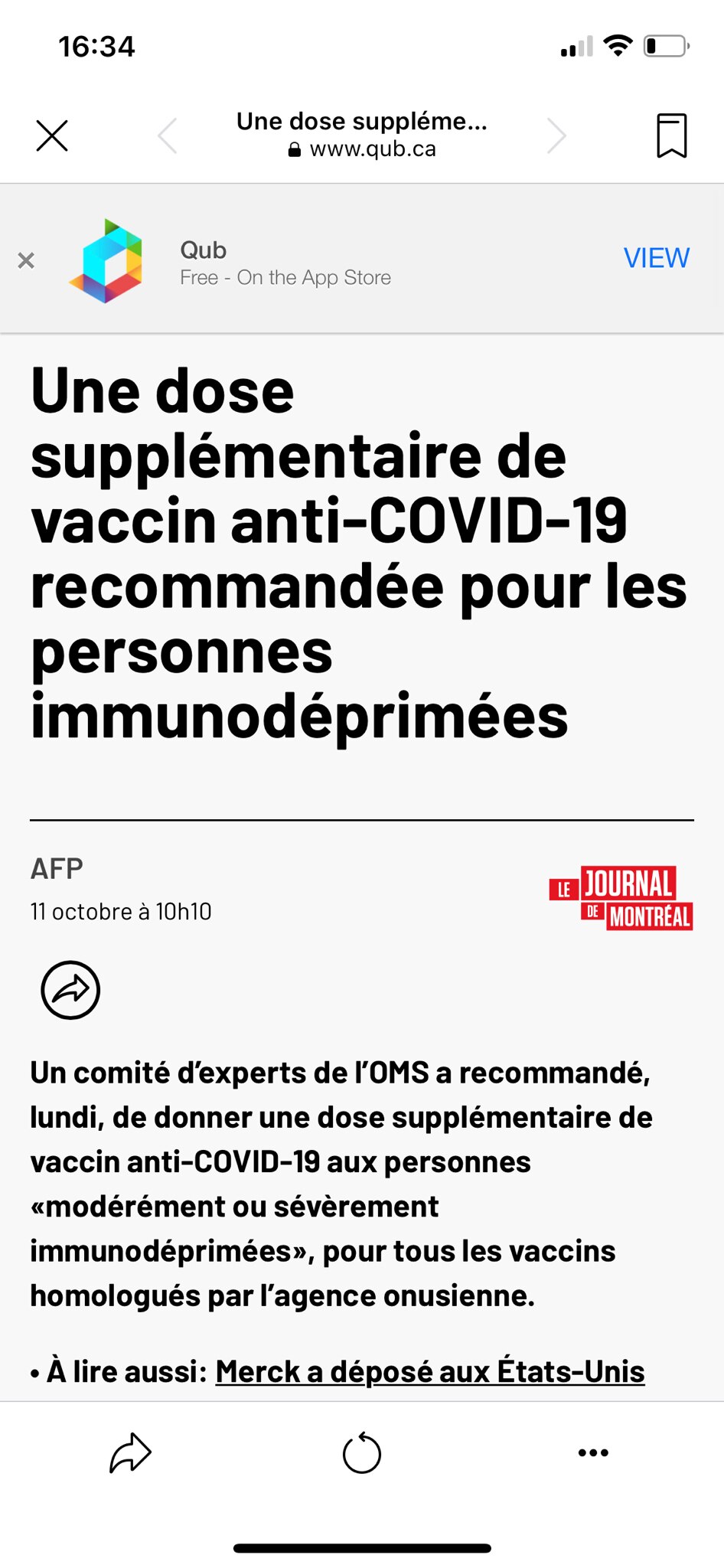 3e picouse pour les personnes modérément ou sévèrement immunodéprimées…

Ben non, pas nécessairement...