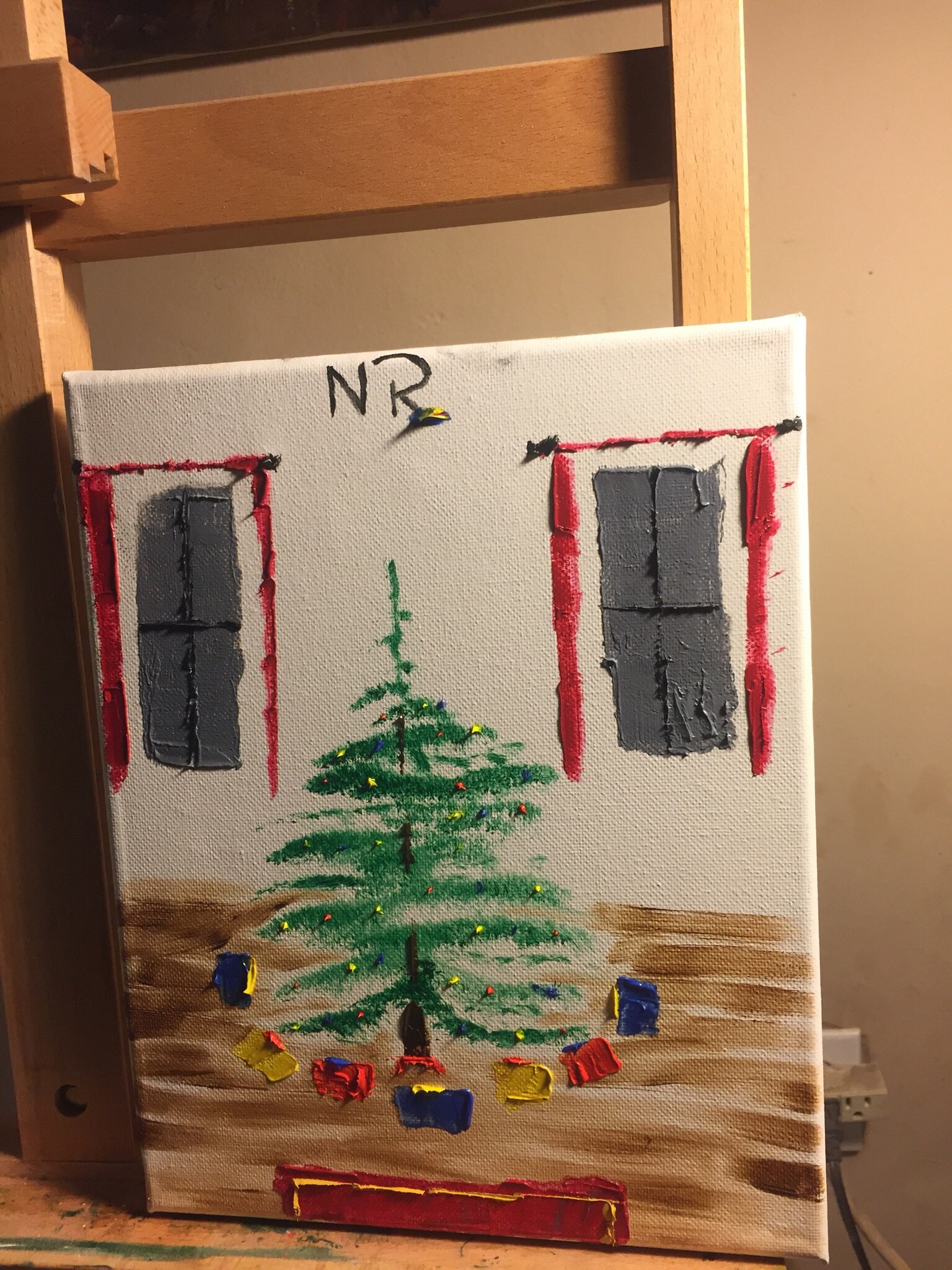 Happy Hollidays. A Rondolone oil painting. The magic of oil painting #♣️♦️♠️♥️