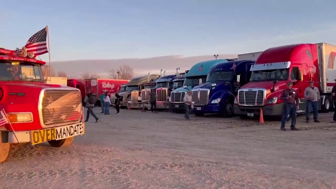 The People's Convoy is now 10,000 vehicles strong as they arrived yesterday in Indianapolis, Indiana...