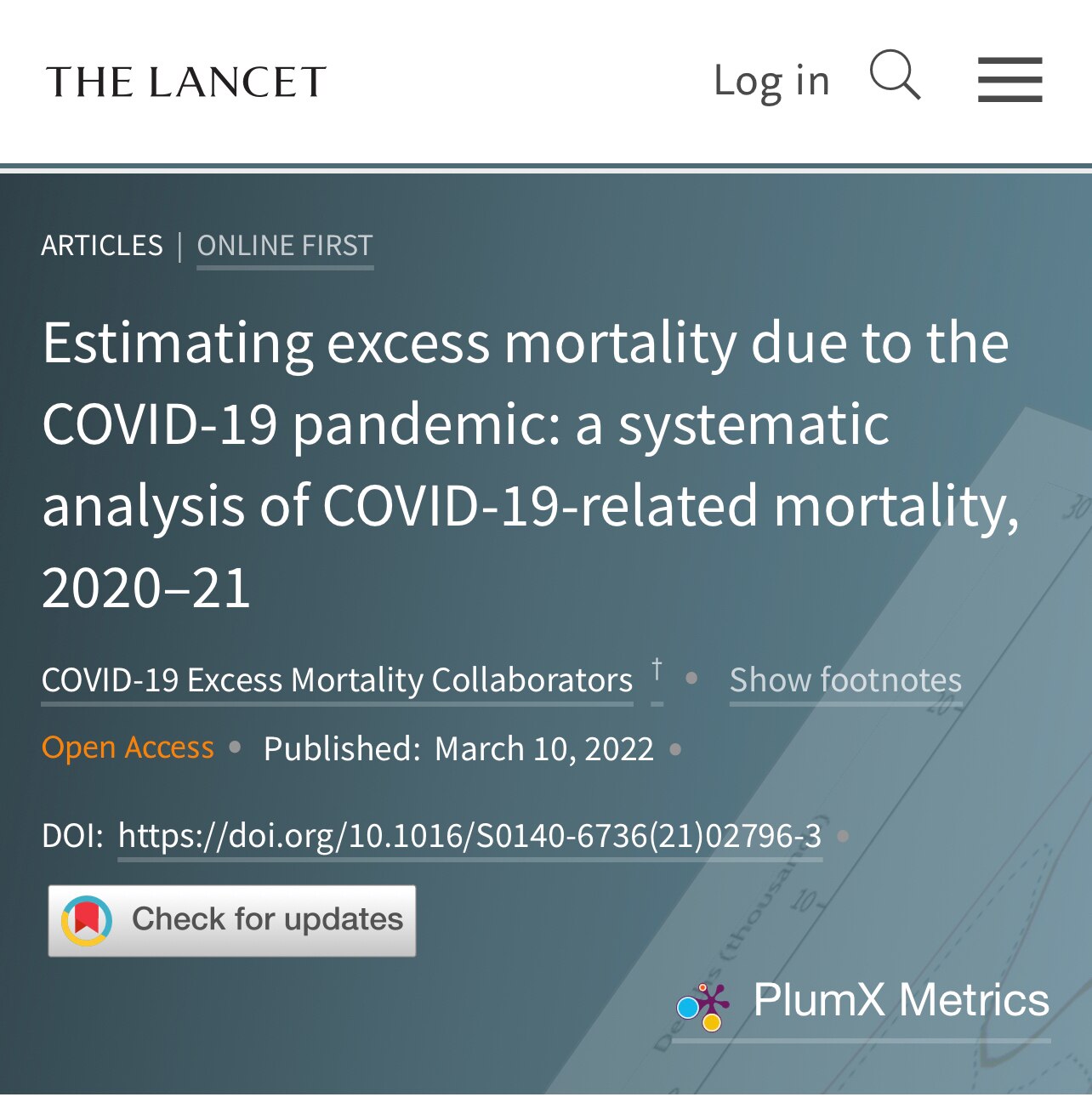 New Bill Gates funded study finds there were 12.3 million more excess deaths versus reported COVID-1...