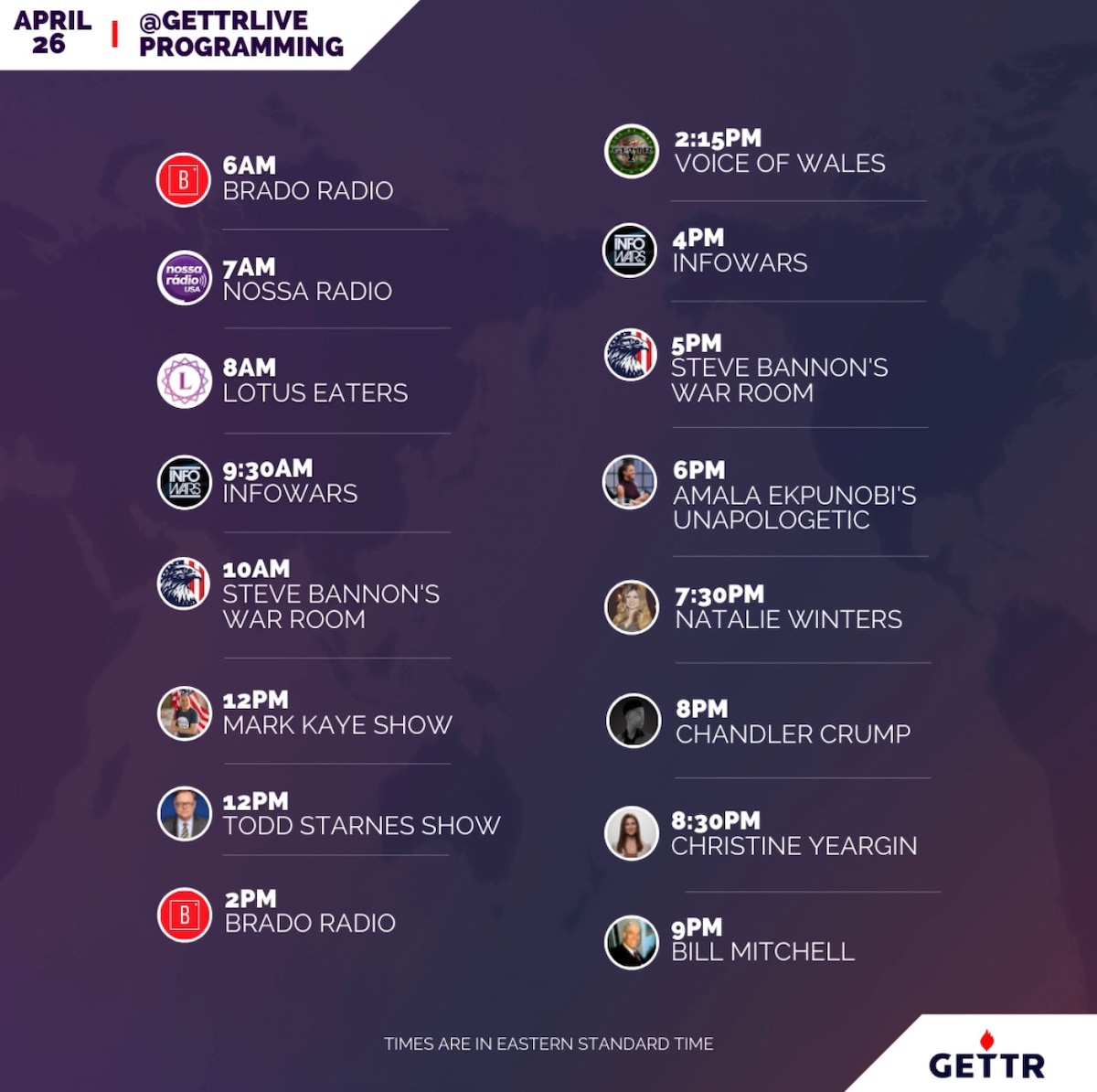Check out some of the great live streams we have on GETTR today!

Give everyone a follow and be sure...