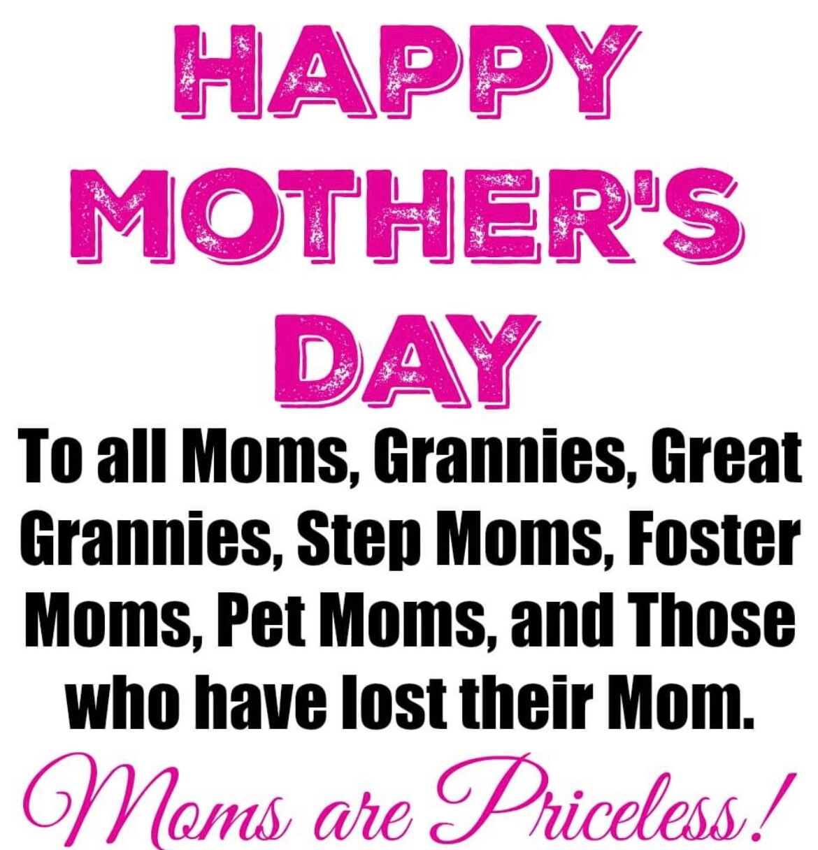 Happy Mothers Day to all Moms!! 💐💐💐