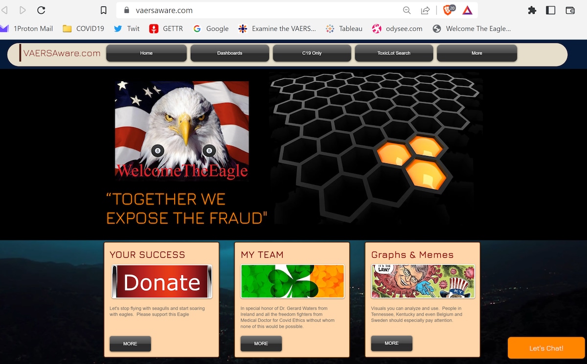 It's official.  There's a new sheriff in town!  VEARS ON STERIODS
https://www.vaersaware.com/
✊👊🤠�...