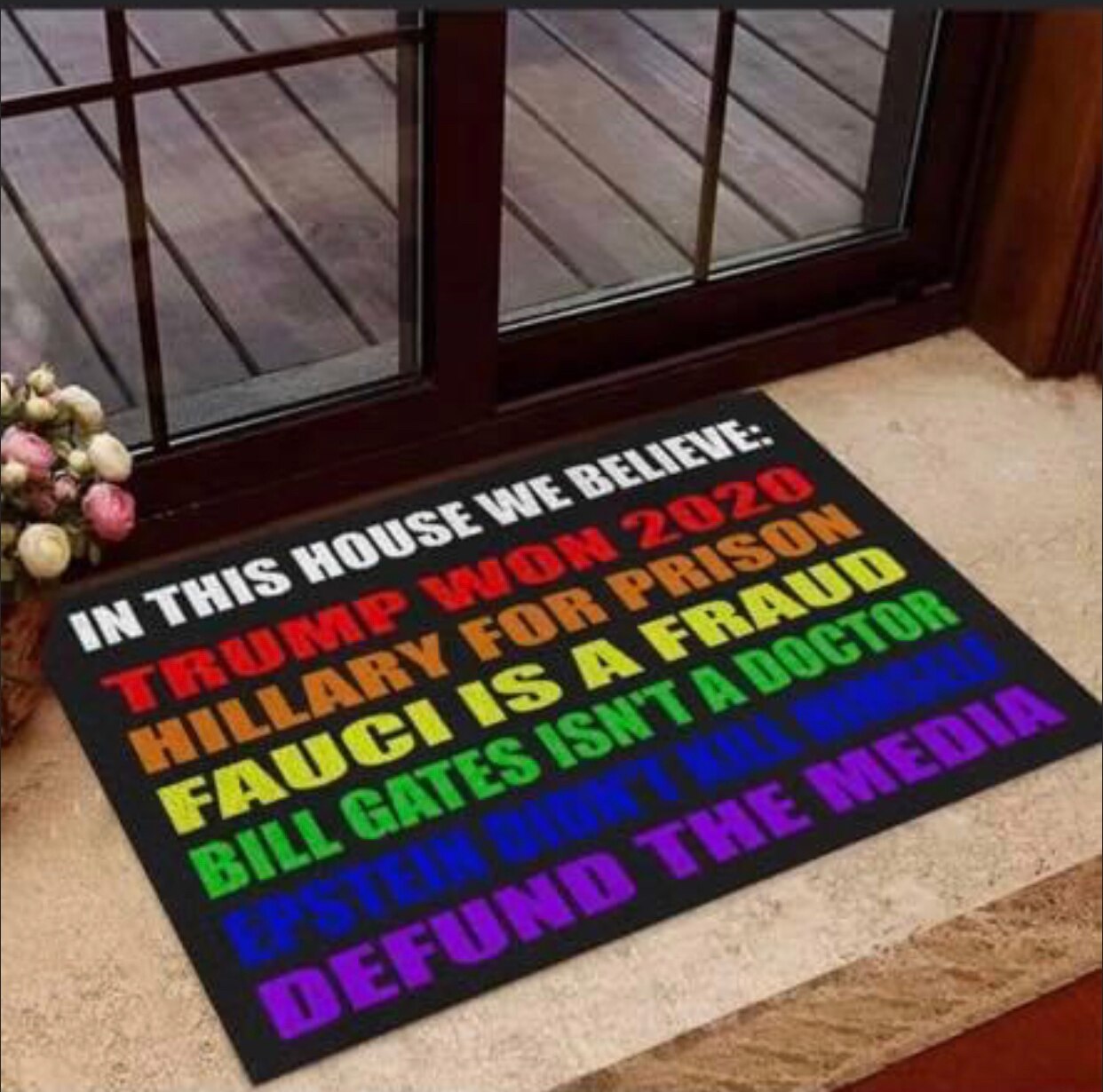 Posted from a friend's door!   Talk about a rainbow 🌈 👊👊👊