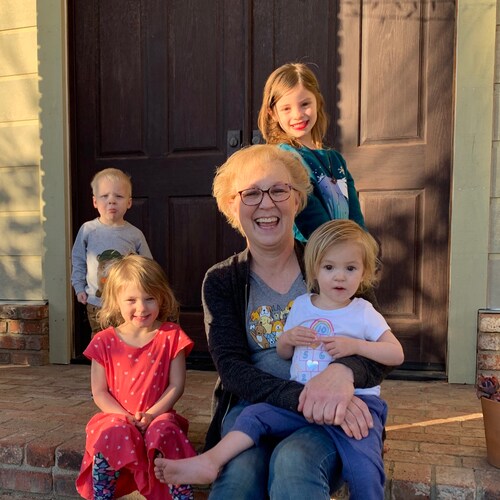 Loves Jesus. Also loves husband, kids, & grandkids. Also loves being an English teacher. Also loves dogs, books, mysteries, old tv shows, & birdwatching.