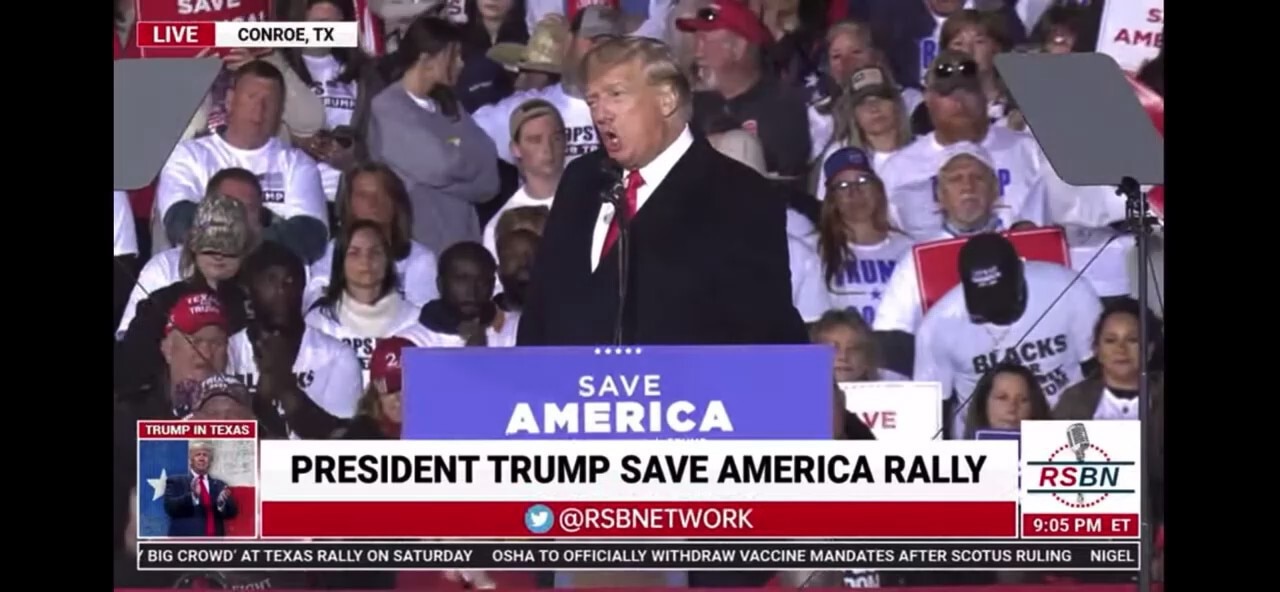 PRESIDENT TRUMP: “We want those great Canadian truckers to know we are with them all the way.”