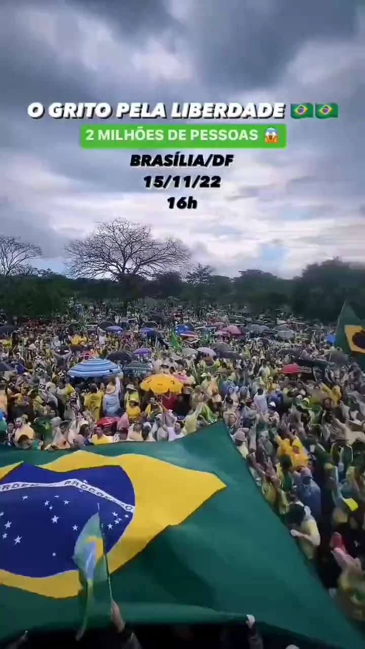 BRASILIA GIORNO 15-2-2022 
2 MILIONI DI MANIFESTANTI CONTRO LA FRODE ELETTORALE