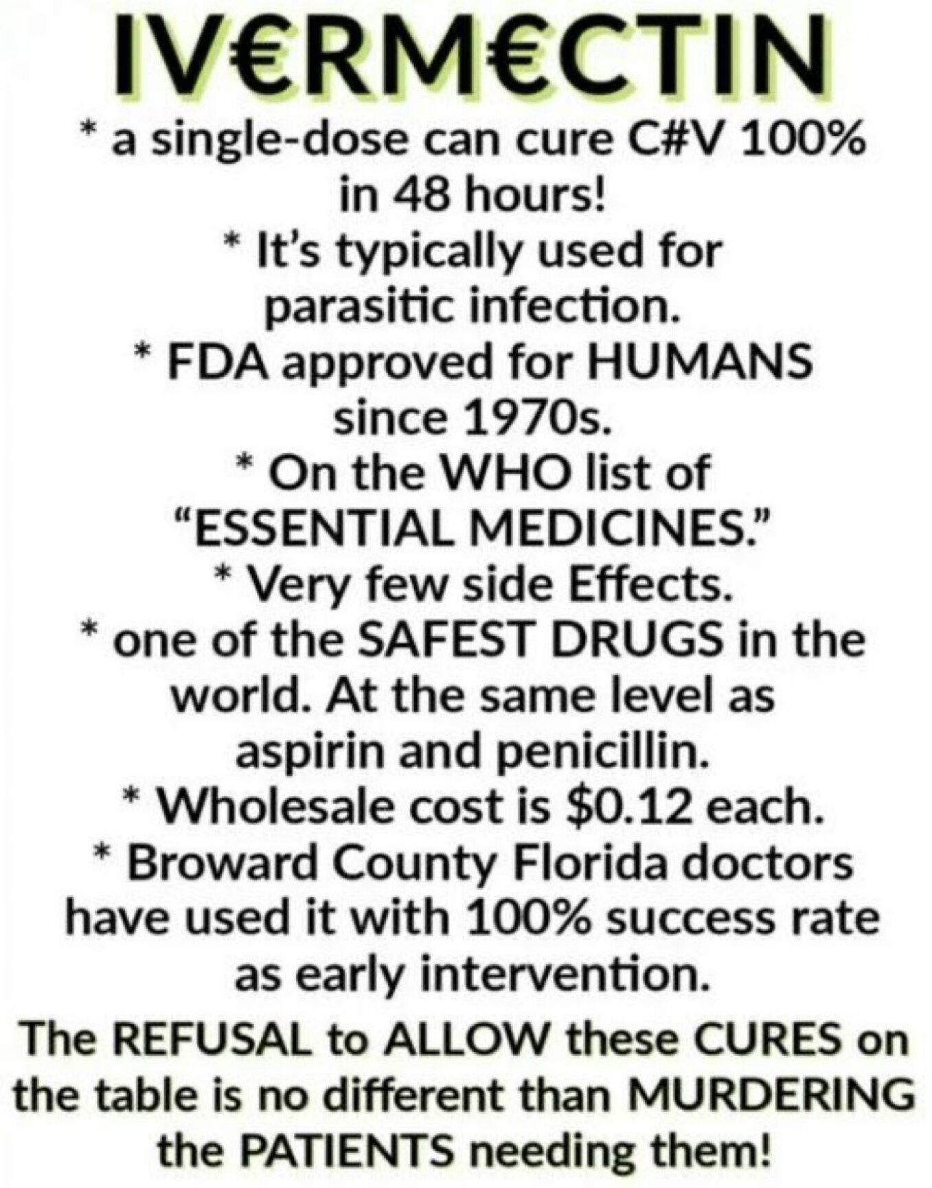 And this was available during the entire Scamdemic. 

