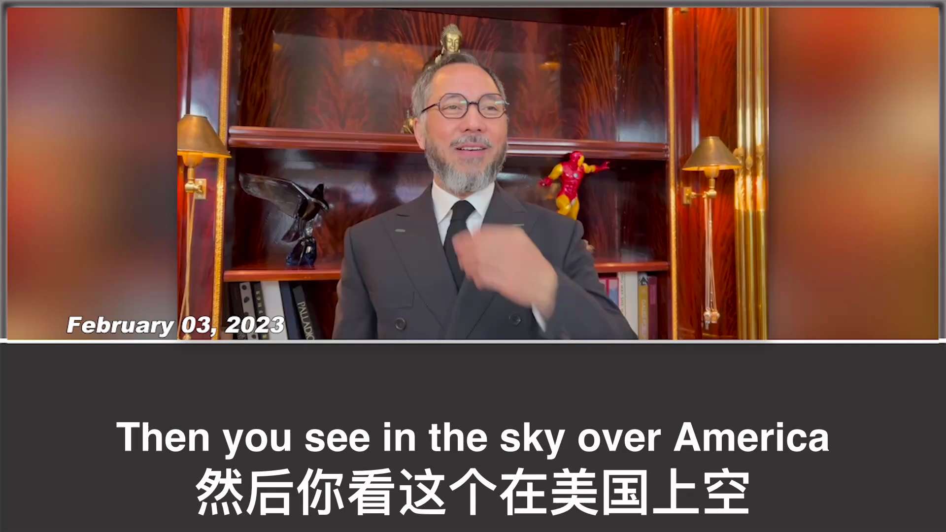 2023.02.04 CCP had almost made it public for its unrestricted warfare targeting America. Those American traitors colluded with CCP will pay high price.
共产党已经将对美的超限战半公开化,与中共勾兑的卖美贼会付出代价。