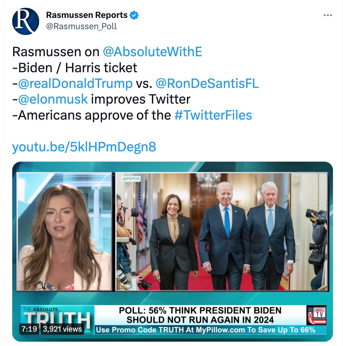 Only 51% of Republicans want @realDonaldTrump to run again in 2024.

But only 53% want @GovRonDeSant...