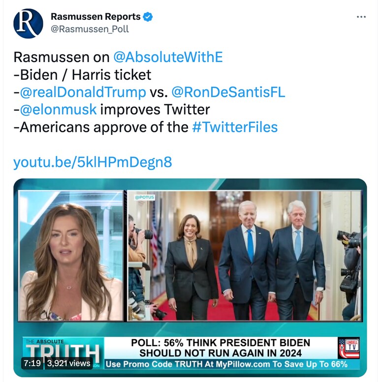 Only 51% of Republicans want @realDonaldTrump to run again in 2024.
But only 53% want @GovRonDeSantis to run.
In a matchup, none of the other likely Repu