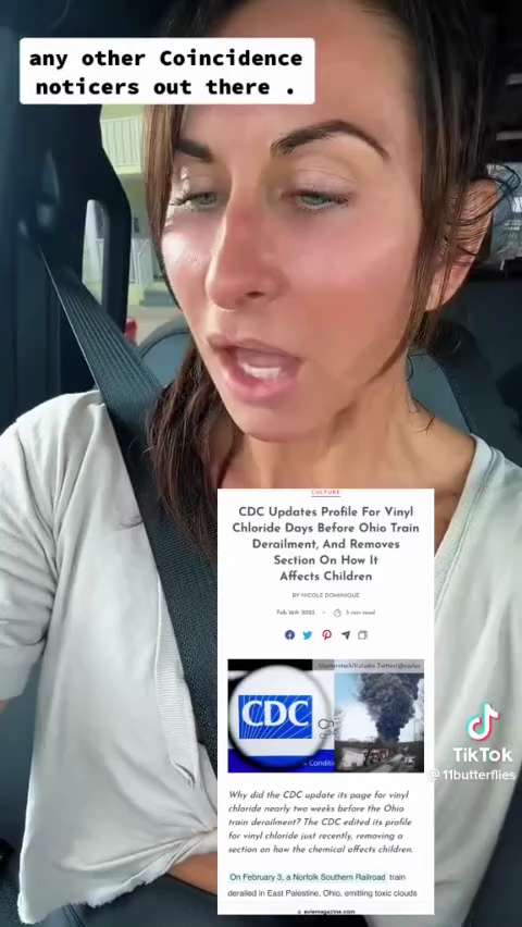 ☢️Did you know a month before train derailment and vinyl chloride spill the #CDC had updated their g...