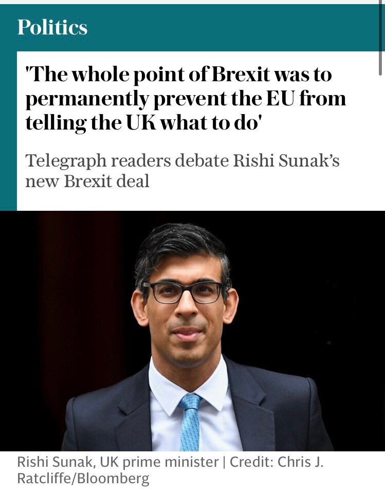 And the whole point of the ‘negotiations’ with the EU since the Referendum has been to keep the EU in a position where it can tell the UK what to do, so that Brexit will be seen as a failure & the way is open for re-entry.

I was the ONLY politician who actually wrote a plan on how Britain should leave the EU. Fundamental to that was to do it by means of unilateral & unconditional withdrawal, & to tell the EU how it was going to work - not ask them how.
 

