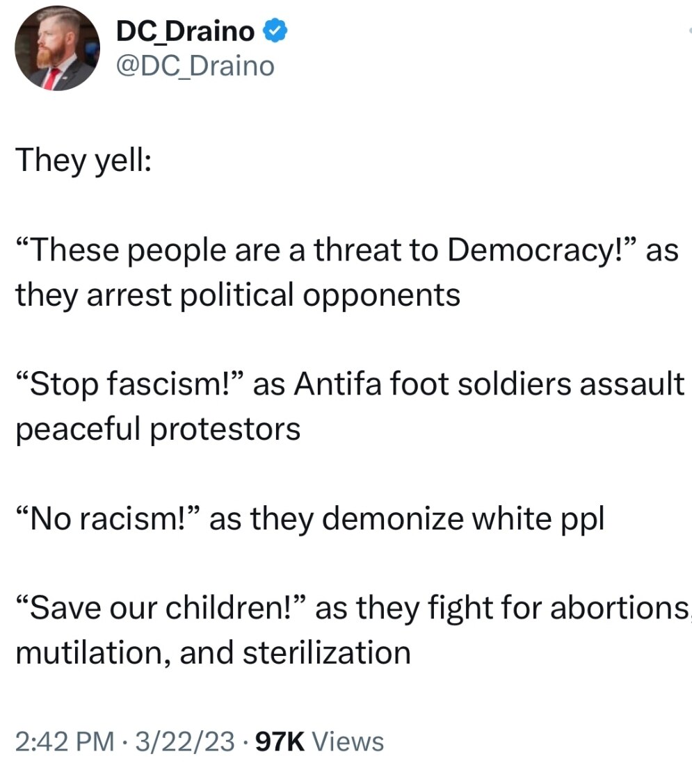 Democrats. They are all walking contradictions.🔥🔥 

