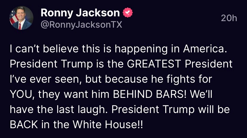 More Ronny Jackson: 

