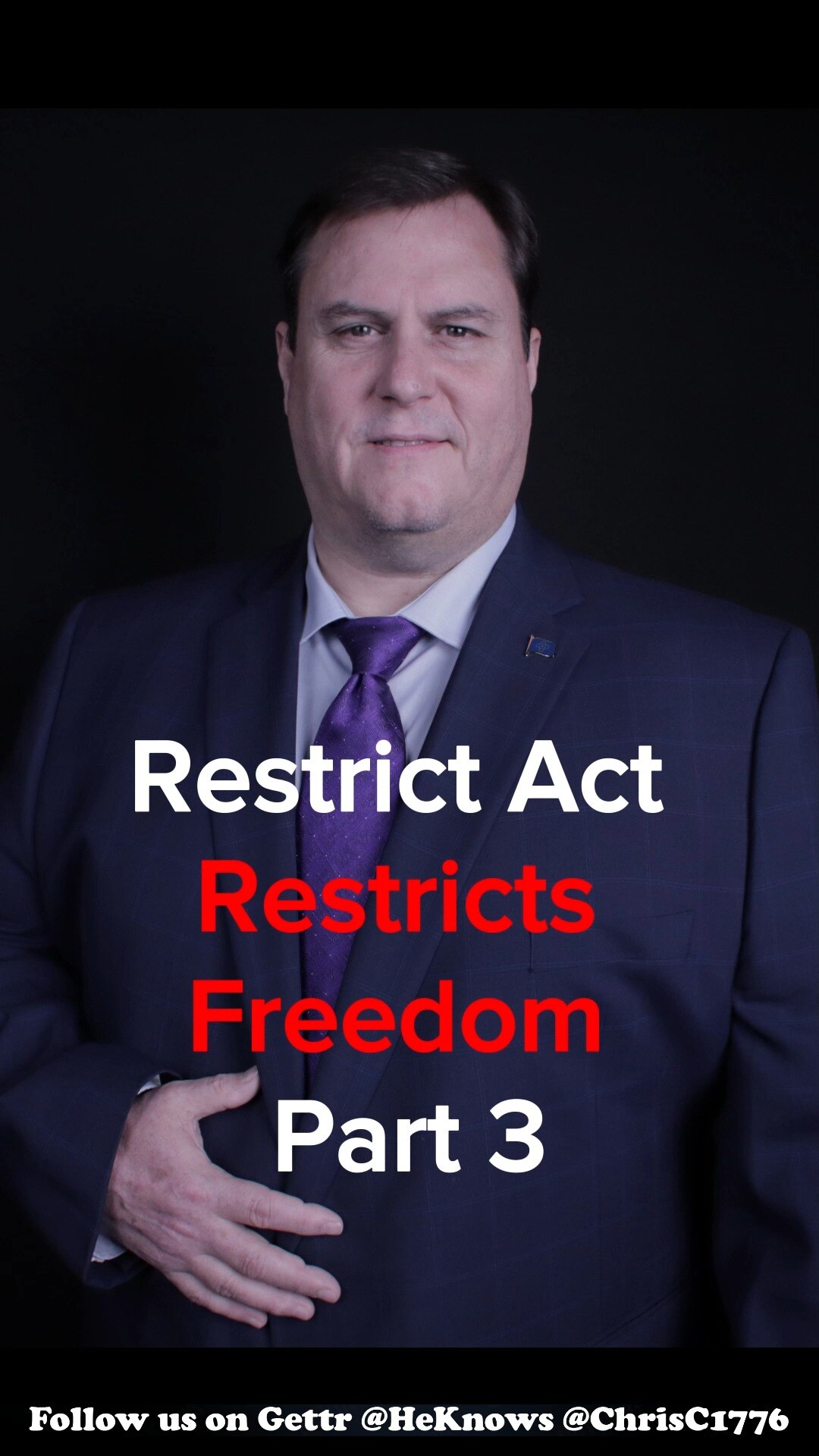 HeKnows on GETTR : Restrict Act Restricts Freedom Part 3 #chrisc1776 # ...