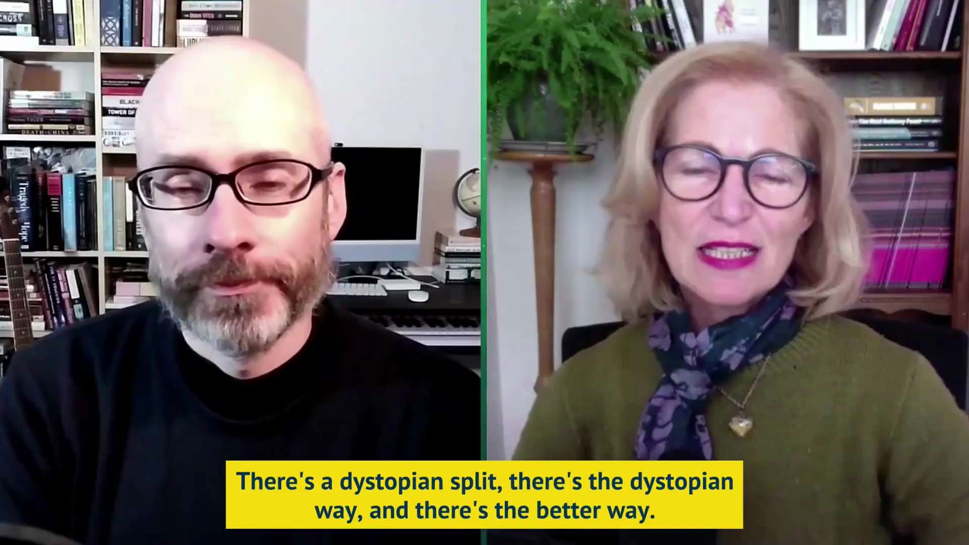 Dr Tess Lawrie: "There's a dystopian split, there's the dystopian way, and there's the better way. A...