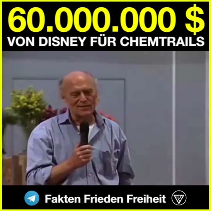 DISNEY zaplatilo 60 000 000 US dolar na chemtrails....   

