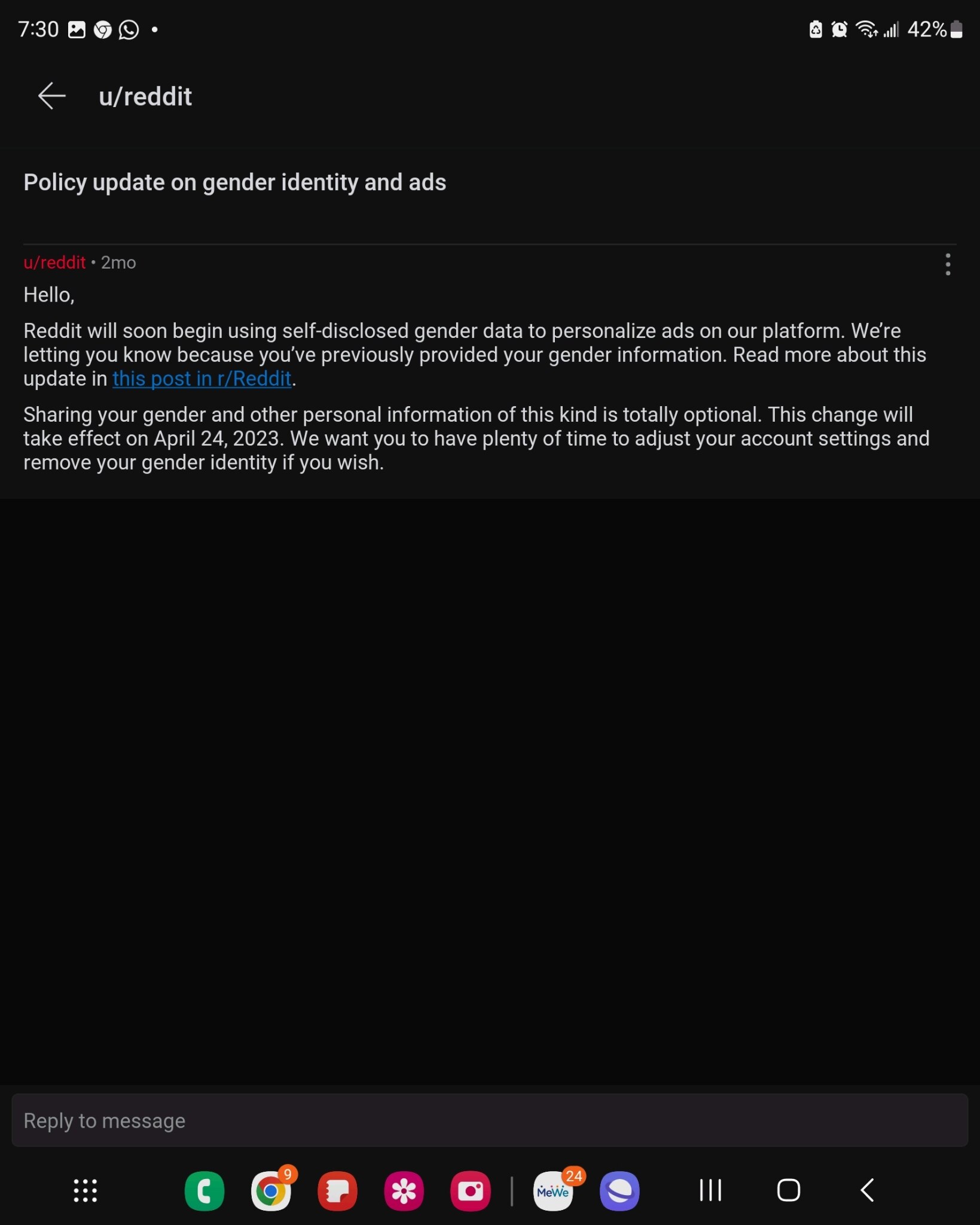 Reddit wants Me to remove I God, being the He, not a he,  am female? Wtf, a bunch of sexists? 