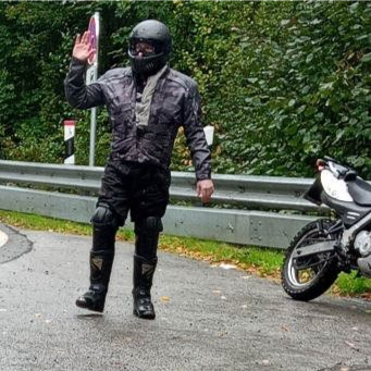 I came here to network with motorcyclists.
! FUEL ! FIRE ! SMOKE !
#biker #motorcyclist #motorbike #motorcycle #bike #...