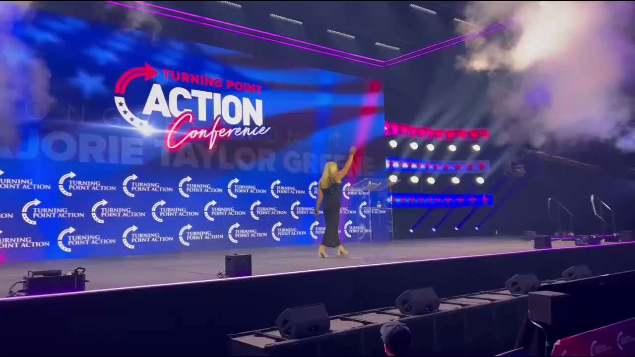 At the first Turning Point Action Conference in West Palm Beach, FL with thousands of young American...