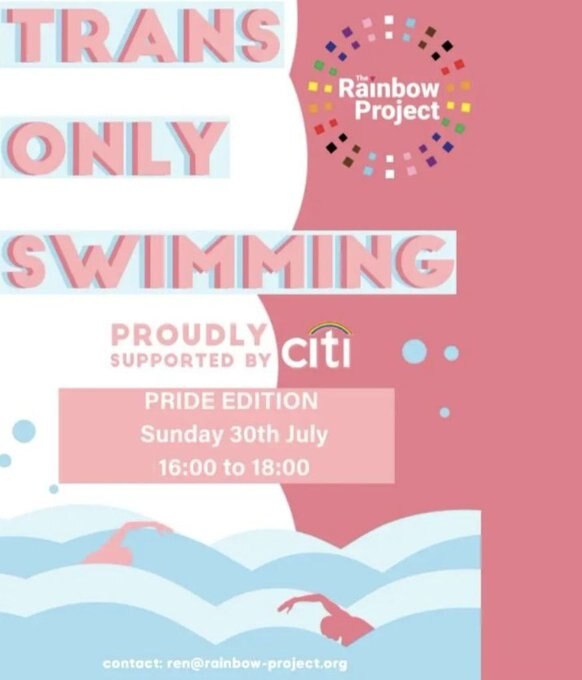 🚨 BREAKING: Citibank is sponsoring an all-ages trans only swimming event for "trans, non-binary, an...