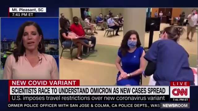 Nancy Mace went on Fox and promoted natural immunity then went on CNN and promoted vaxx and mask 

D...