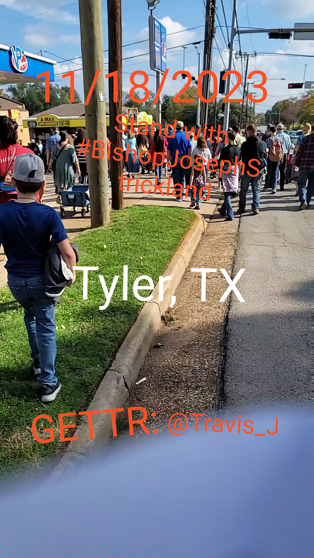 Tyler, TX 
November 18, 2023
---
Support #BishopJosephStrickland #JosephStrickland 
---
#Trump2024 #FreeGuoWengui #FreeMilesGuo #TakeDownTheCCP #FreeGuo @JoJoApple @MelissaMKatz
—Travis J, MBA🥊🍊🚚