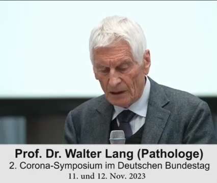 Der Pathologe Prof  Dr.  Walter Lang zu Impfschäden.

https://t.me/Activistenmemes

💬 Gezielter Ang...