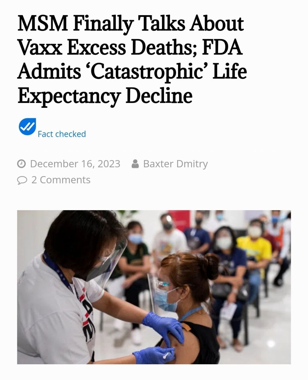 Fox News has become the first mainstream news channel to openly admit the Covid-19 mRNA vaccines are...