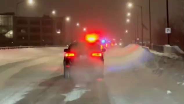 This man flew in during this nasty snow storm, he risked his own life, only to be with the people of...