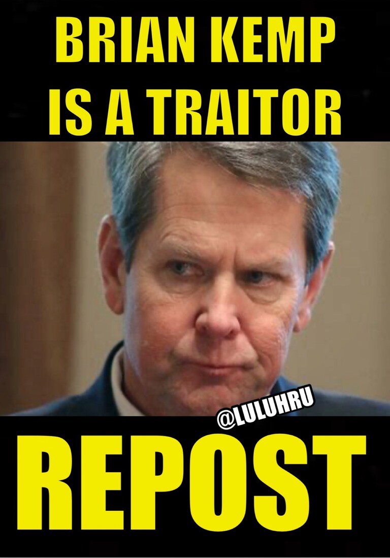 Brian kemp is protecting home wrecker Fani Willis, he’s nothing but another RINO at Davos this week.