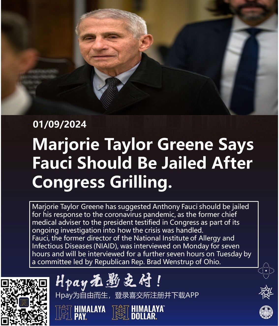 #Marjorie #Taylor #Greene Says #Fauci Should Be #Jailed After Congress Grilling

01/09/2024 Marjorie...