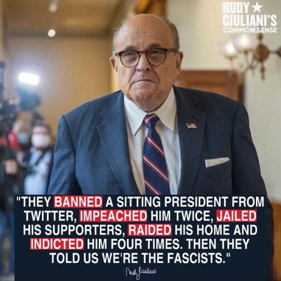 View Rudy W. Giuliani's post on GETTR. Join the discussion, share your thoughts, and connect with the community.