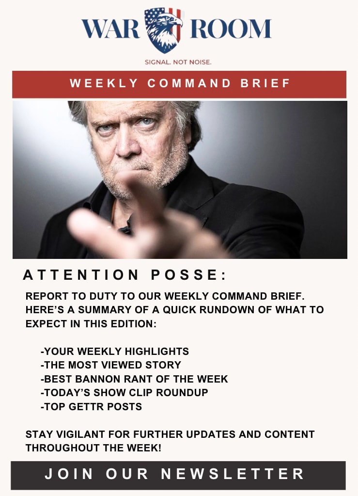 📢🚨Introducing our revamped email newsletter, WarRoom’s Command Brief! Daily emails packed with show highlights & clips, plus weekly Saturday editions fea
