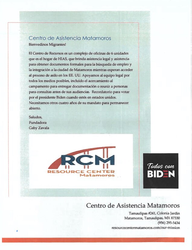 🚨BREAKING - Flyers distributed at NGO in Mexico encouraging illegals to vote for President Biden

T...