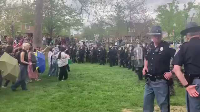 Police decide not to engage with Pro-Hamas progressives at Indiana University in Bloomington
