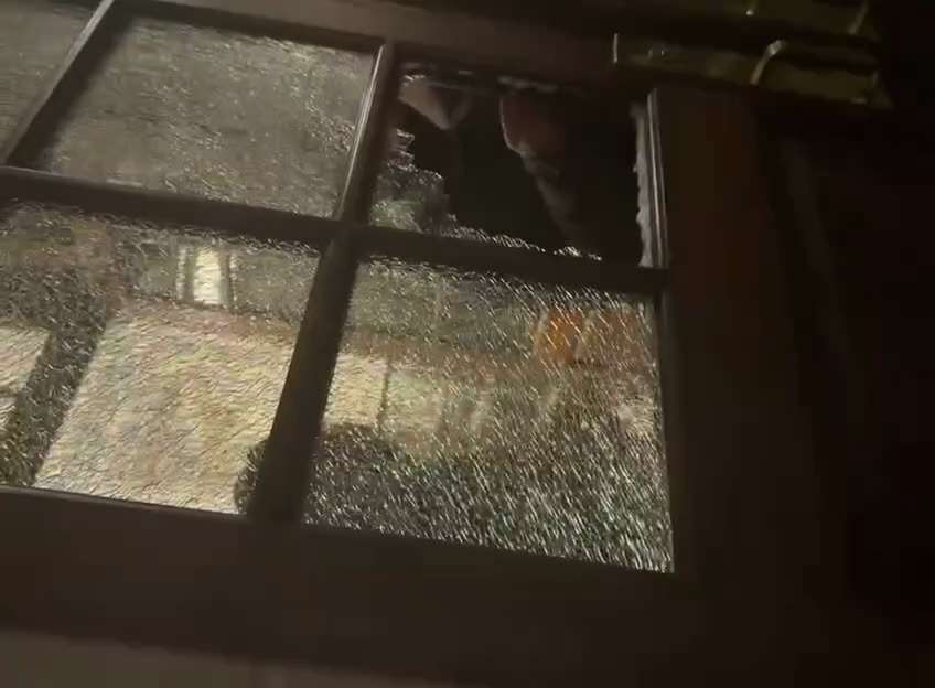 Am I the only one wondering why there were people already inside the building with cameras when they...