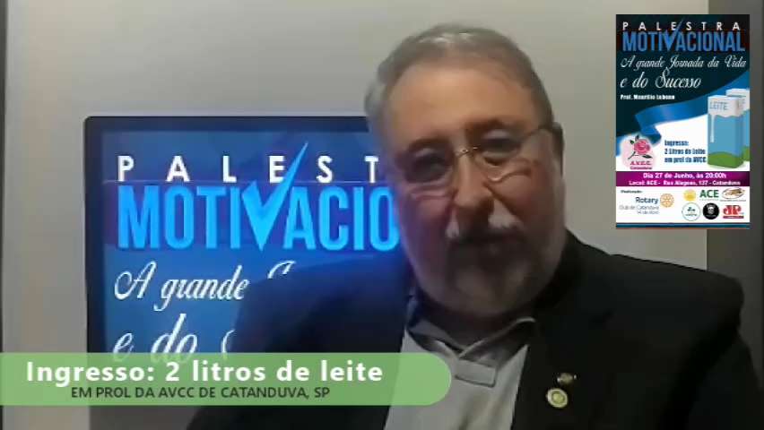 O Professor Maurilio Lubeno estará realizando a palestra "A Grande Jornada da Vida e do sucesso".

A...